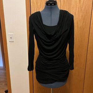 CAbi Black Long Sleeve Top